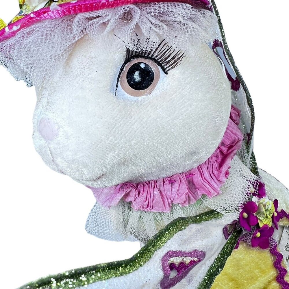 Katherines Collection Wayne Kleski Fairy Bunny Rabbit Flocked Eyelashes Signed - Picture 2 of 16